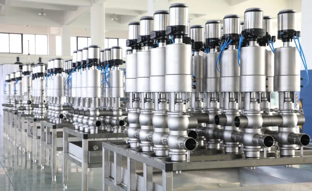 Donjoy Double Seat Mixproof Valves Manifold cho chế biến thức ăn và đồ uống 6