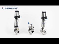 12''Máy hỗn hợp bằng tay van bướm thép không gỉ 304 / 316L với tay cầm kéo