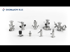 DIN SS316L Pneumatic Aseptic Sample Valve với kết nối kẹp