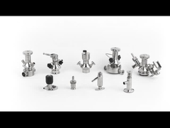 Sanitary Stainless Elliptic Sample Valve Clamped Connection SS304 / ss316L Gasket PTFE