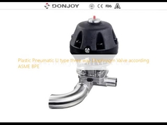 Plast Pneumatic U loại ba cách van mạc theo ASME BPE