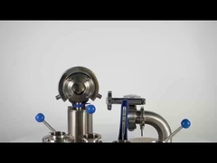 Ba mảnh thép không gỉ van bướm hàn cuối, cao vệ sinh van bướm