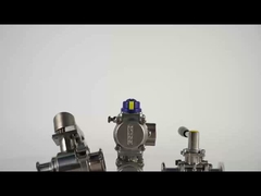 DONJOY Sanitary Diaphragm Valve/Three T port valve with Welding Ends with Plastic Handle (Điều dây chuyền vệ sinh)