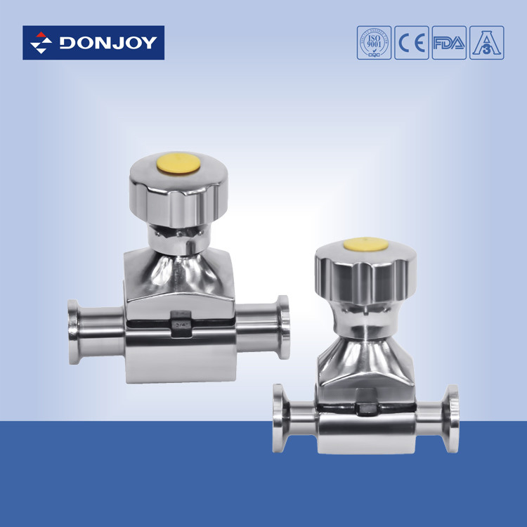 1/4 '' - 3/4 '' 316L Mini - loại vệ sinh màng van với hướng dẫn sử dụng, khí nén