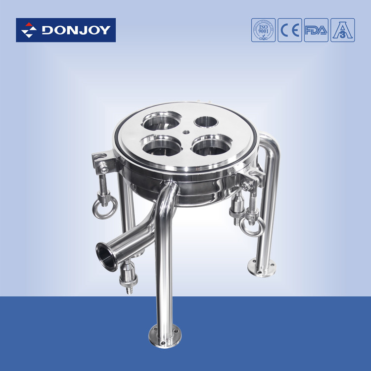 Chân đế bộ lọc vệ sinh Tri Legs 1.5 "TC Vào / Ra dành cho Hộp mã số 7 (2-226)