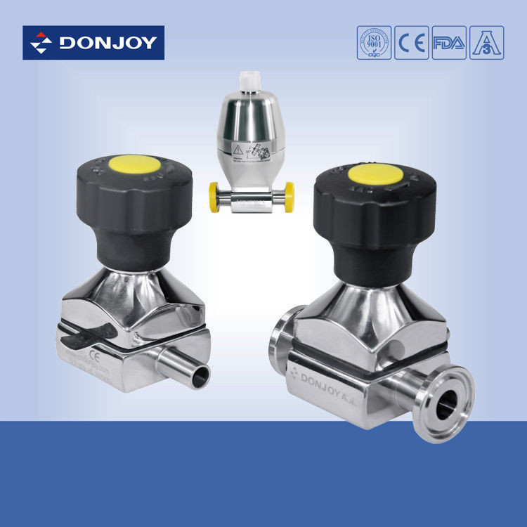 1/4 '' - 3/4 '' 316L Mini - loại vệ sinh màng van với hướng dẫn sử dụng, khí nén