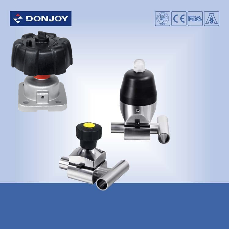 Thép không gỉ 316L Van ba vách Mini-type Tee cho quá trình vệ sinh phamacy