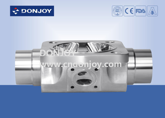 SS316L 1 INCH loại T ba chiều van mạc tay cho kiểm soát chất lỏng phamacy