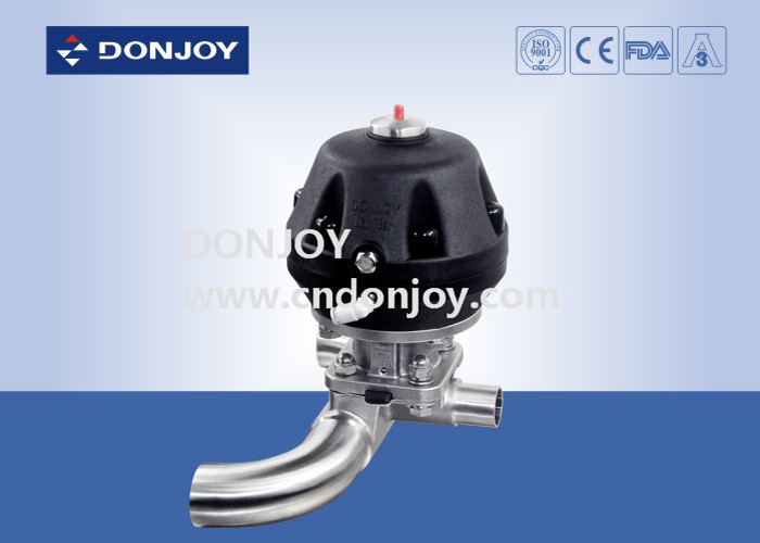 Plast Pneumatic U loại ba cách van mạc theo ASME BPE