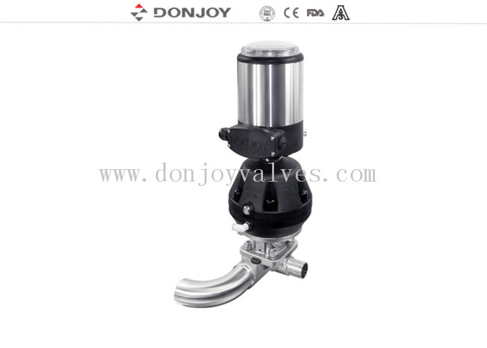 Plast Pneumatic U loại ba cách van mạc theo ASME BPE