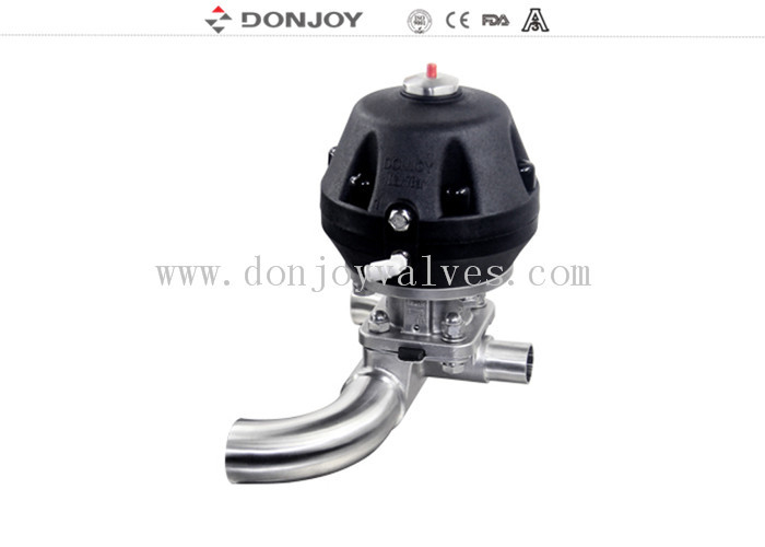 Plast Pneumatic U loại ba cách van mạc theo ASME BPE