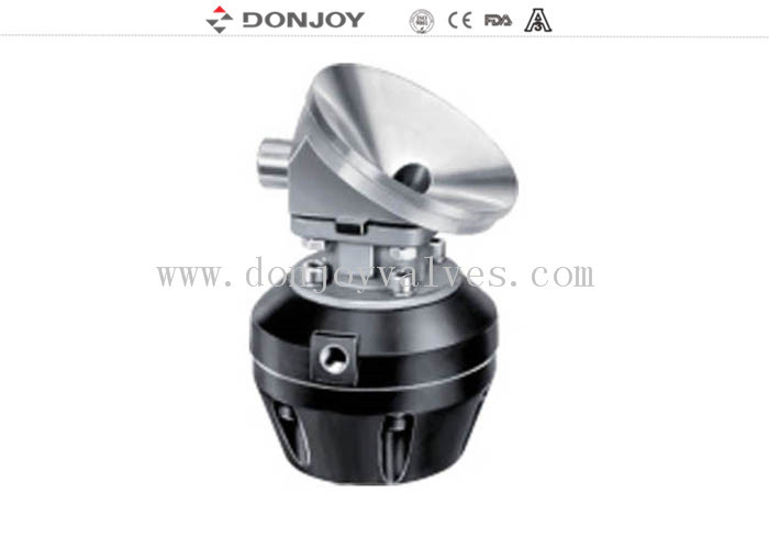 2 Inch hàn 316l bình khí dưới cùng vệ sinh van mạc với thiết bị hoạt động nhựa