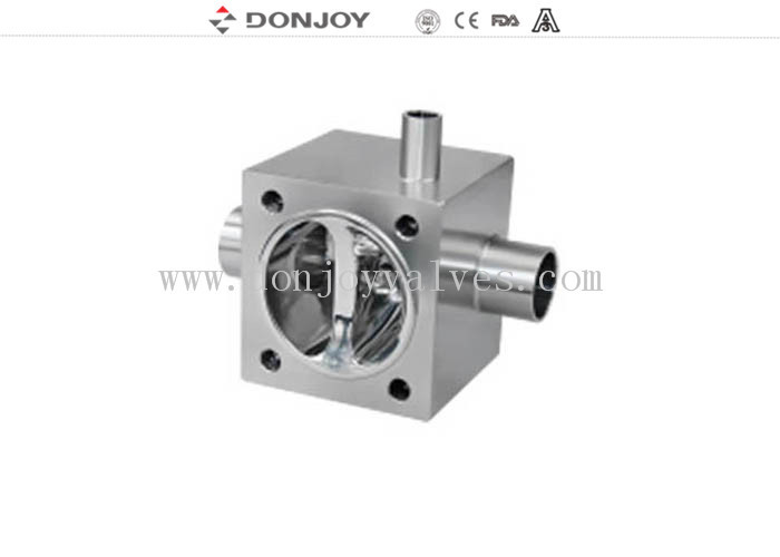 SS316L sanitary multiport Vệ sinh Van phanh để điều khiển dòng chảy