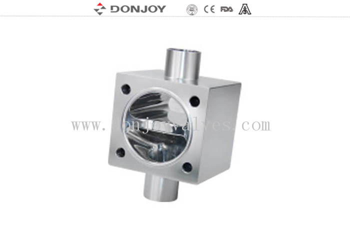 SS316L sanitary multiport Vệ sinh Van phanh để điều khiển dòng chảy