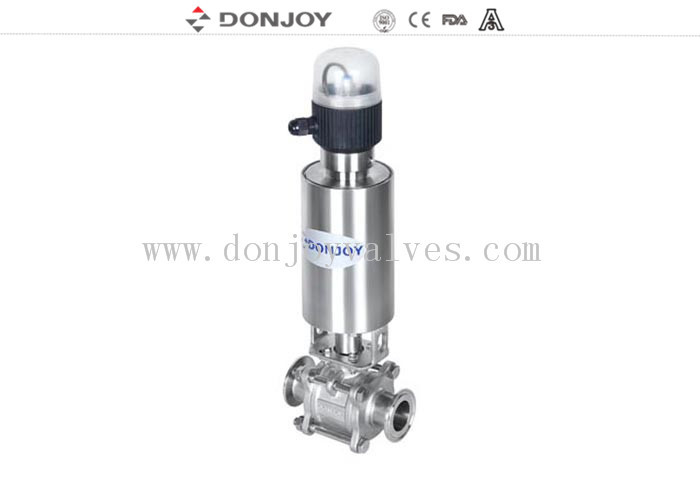 3 chiếc Van bi không lưu giữ, Van bi trực tiếp SS304 / 316L BPE Tiêu chuẩn cho thực phẩm