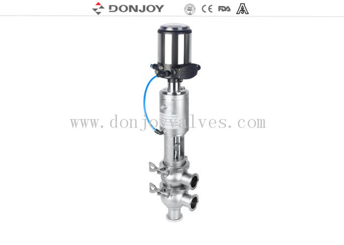 Donjoy TL Type 316L Sanitary Reversing Seat Valve với đầu điều khiển