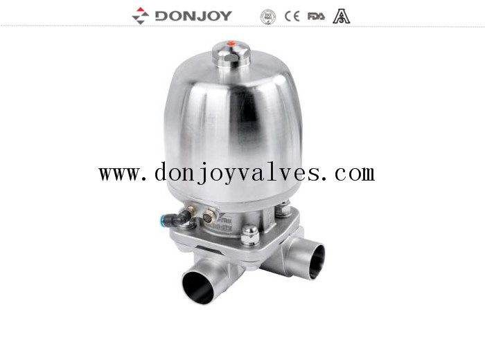 Donjoy T loại 3 Way Pneumatic Diaphragm Valve cho ngành công nghiệp dược phẩm