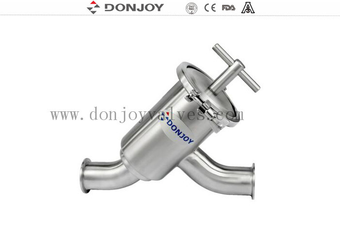 Bộ lọc loại SS316L Y với 100 lưới / Máy lọc chất lượng thực phẩm