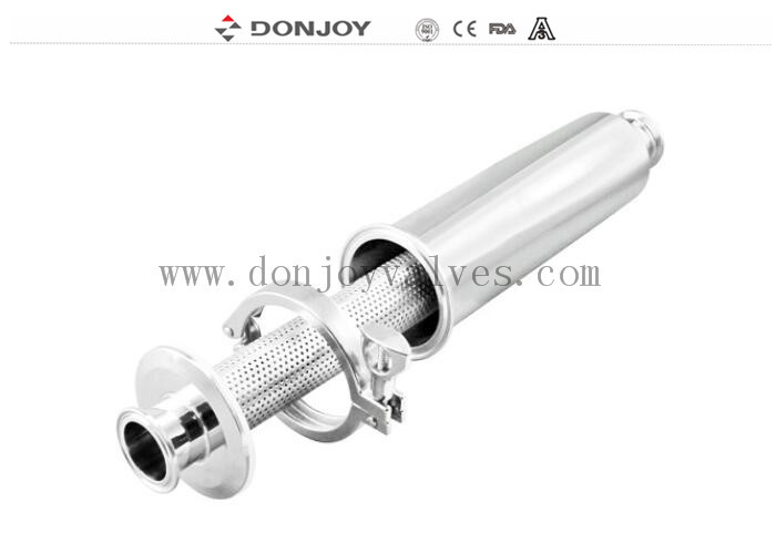 Bộ lọc vệ sinh trực tuyến / SS316L Straight Type Strainer With Tri Clamp End
