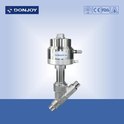 Plastic Pneuamtic  Angle Seat Valve with Tri clamp end According ASME BPE