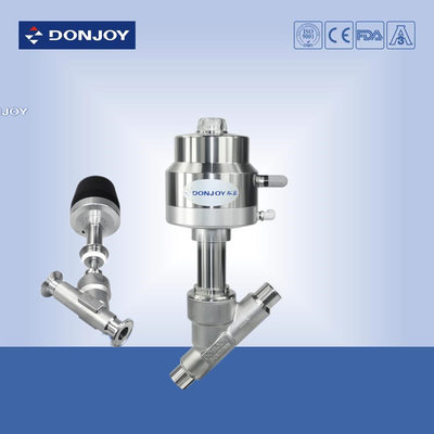 Plastic Pneuamtic  Angle Seat Valve with Tri clamp end According ASME BPE