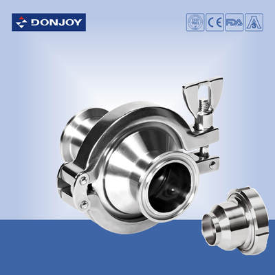 SS316L 2.5 Inch Hydraulic Check Valves Middle Clamp Type Non Retention