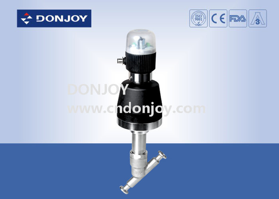 Plastic Pneuamtic  Angle Seat Valve with Tri clamp end According ASME BPE