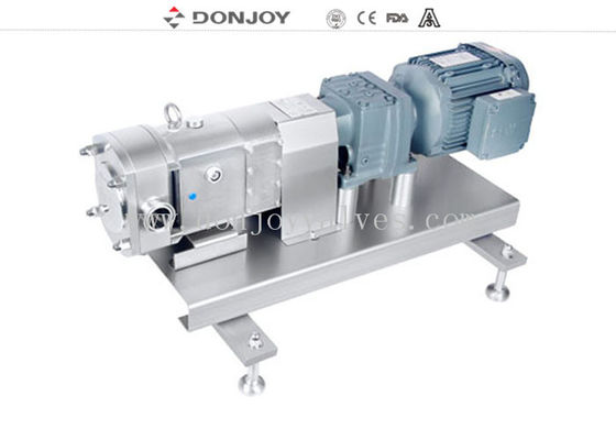 Horizontal Rotary Lobe Pump with 2" Clamped Connection 380V / 50HZ and 3A Certified for Sanitary Applications