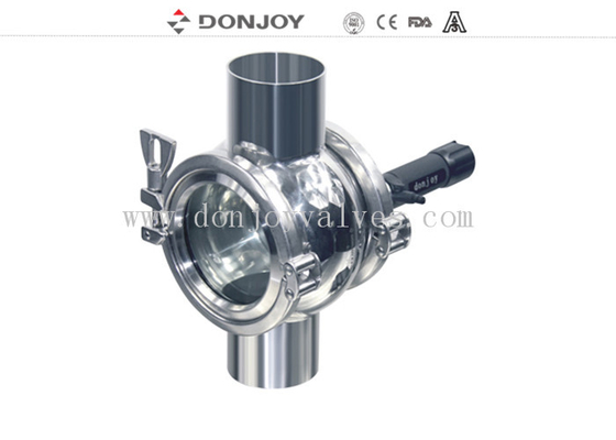 Zero Dead Angle No Retention Sanitary Stainless Steel Sight Glass